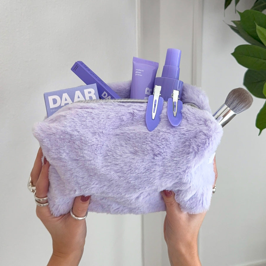 Makeup Bag - Purple Fluff